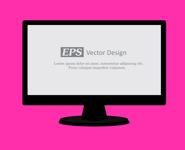 Computerdarstellung Vektor-Illustration — Stockvektor