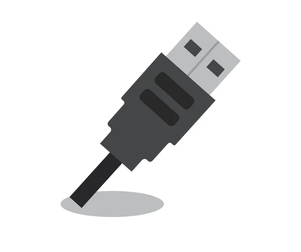 USB Cable Plug — Stock Vector