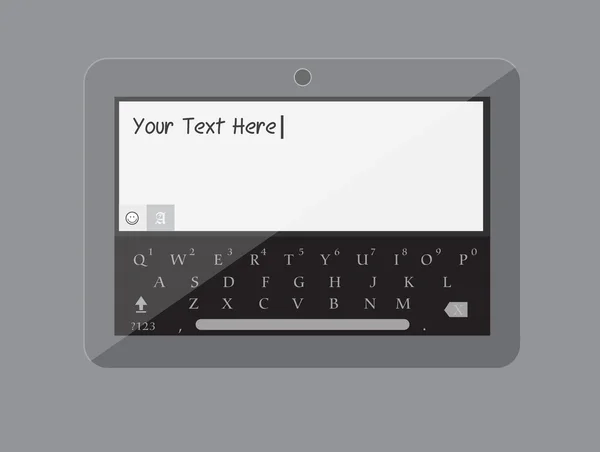 Tablet toetsenbord Vector — Stockvector