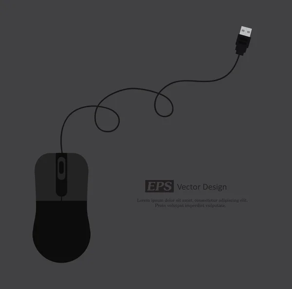 Vecteur de souris PC — Image vectorielle