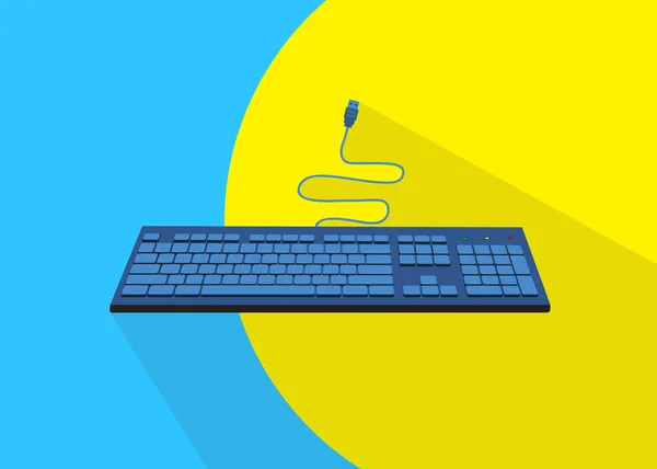 Retro klavye vektör — Stok Vektör
