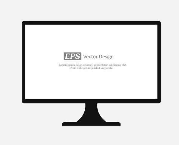 Monitor Shape Vector — Stock vektor