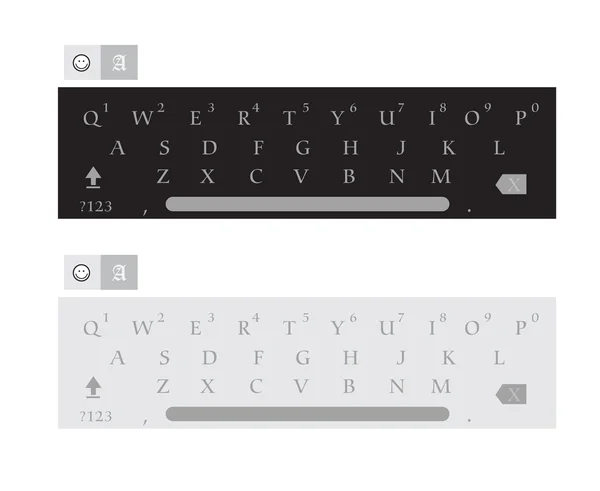 Векторний набір дошки клавіш алфавіту — стоковий вектор