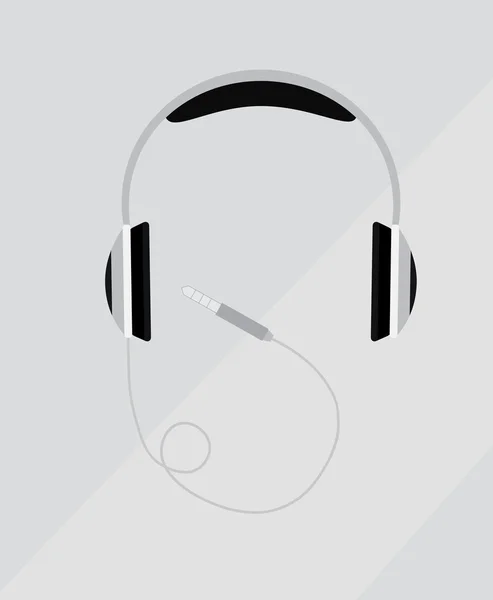 Headphone Vector Ilustração —  Vetores de Stock