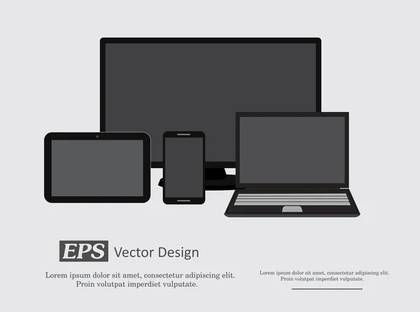 Elektronischer Gadget-Vektor — Stockvektor