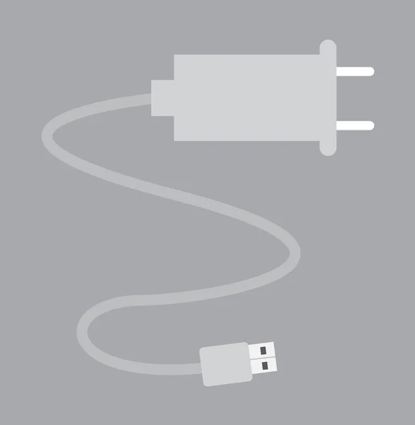 USB-ström kabel vektor — Stock vektor