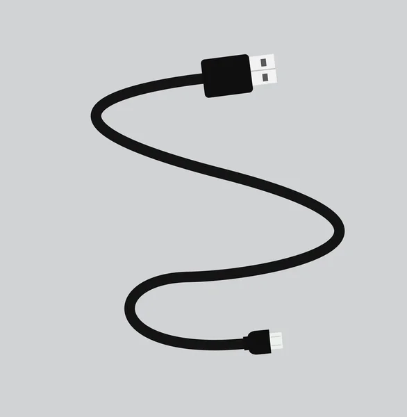 USB met Otg draad Vector — Stockvector
