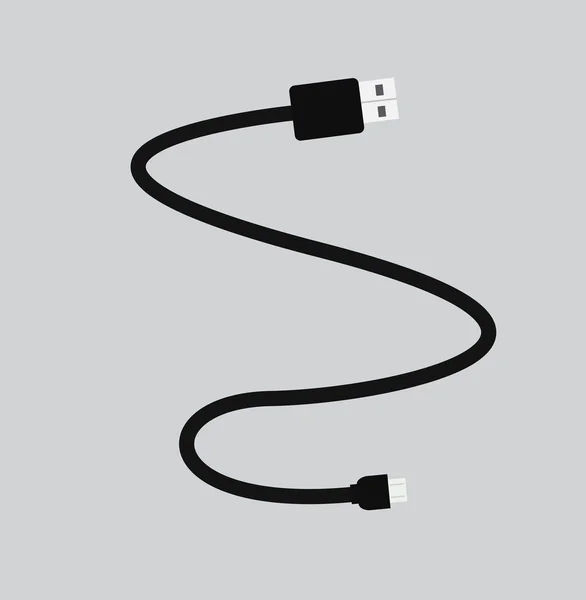 Vector de cable USB a OTG — Vector de stock