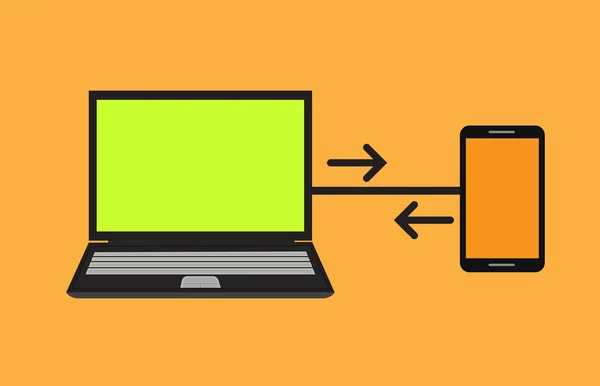 Transferencia de datos Vector Ilustración — Archivo Imágenes Vectoriales