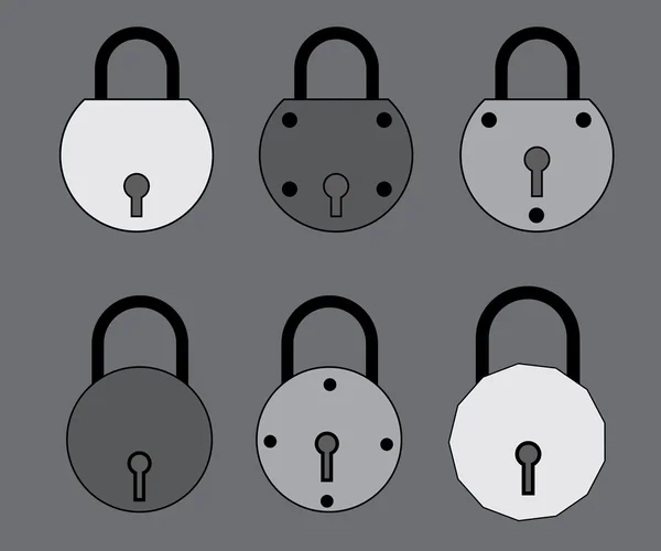 Locks Vector Illustration — Stock Vector