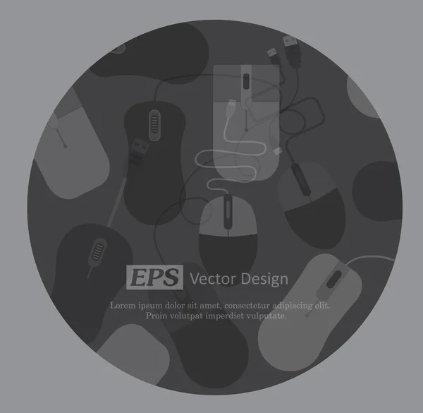 Fondo Tech Mouse — Archivo Imágenes Vectoriales