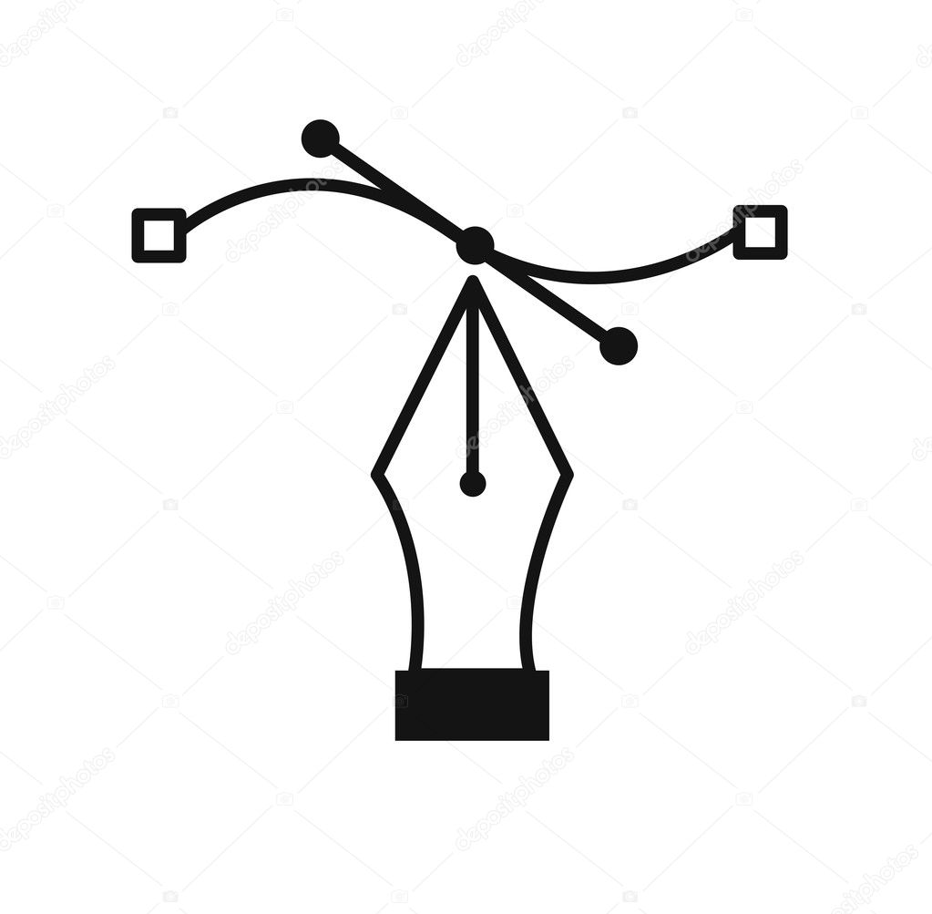 Pen Tool Vector Symbol Stock Vector C Baavli 127450252