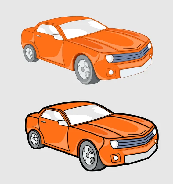 Long Sedan Vehicles Designs — ストックベクタ