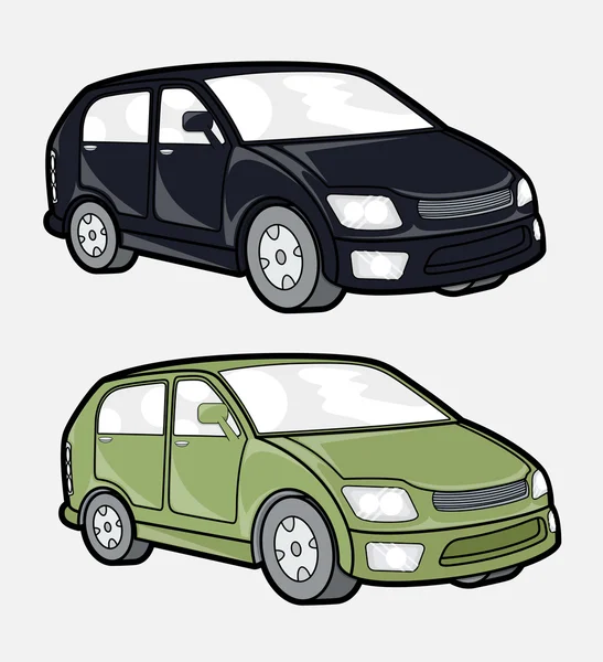 Modern Sedan Vectors — Stockový vektor