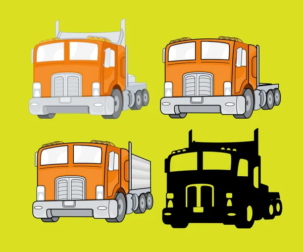 Truck Vector Set — Stock Vector