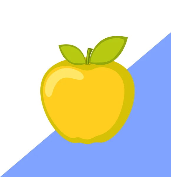 Manzana verde vector — Vector de stock