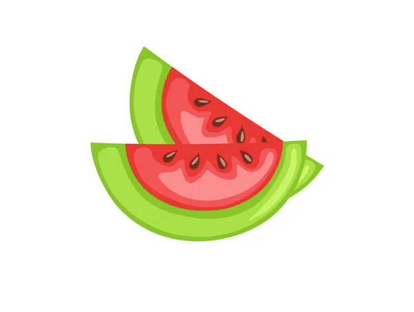 Watermelon Pieces Vector — Stock vektor
