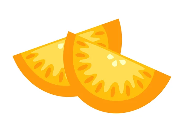 Vettore delle fette arancioni — Vettoriale Stock