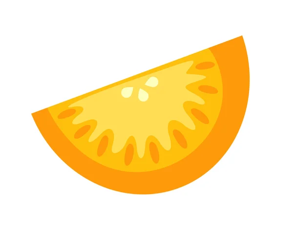 Laranja Chunk Vector — Vetor de Stock