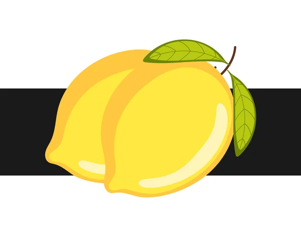 Ripe Lemon Vector — ストックベクタ