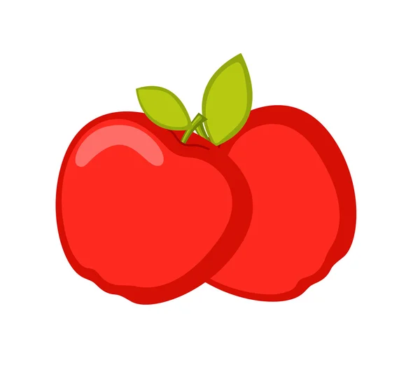 Vektor červených jablek — Stockový vektor