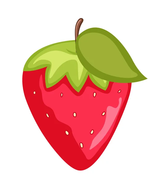 Vecteur de fraises juteuses mûres — Image vectorielle