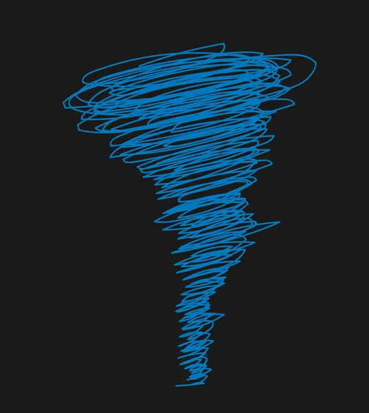 Scribble Tornado vettoriale — Vettoriale Stock