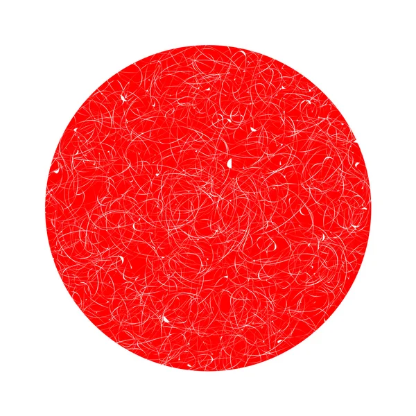 Banner de círculo grunge rojo — Archivo Imágenes Vectoriales