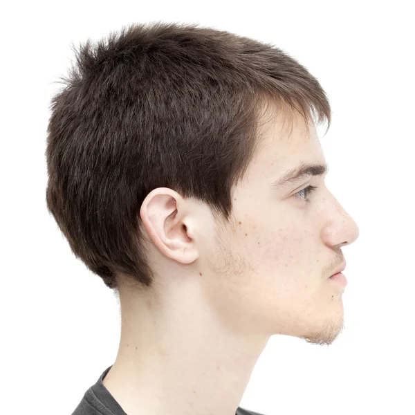 Teenage boy with short  dark hair — Stock Photo, Image