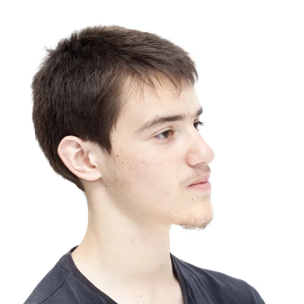 Teenage boy with short  dark hair — Stock Photo, Image