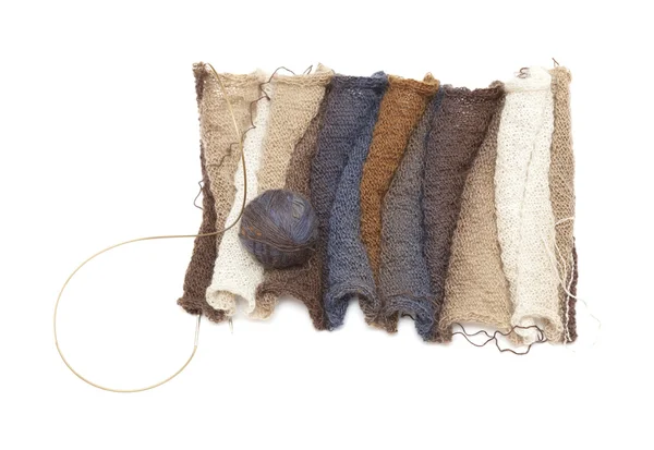 Knitting 3d scarf — Stock Photo, Image