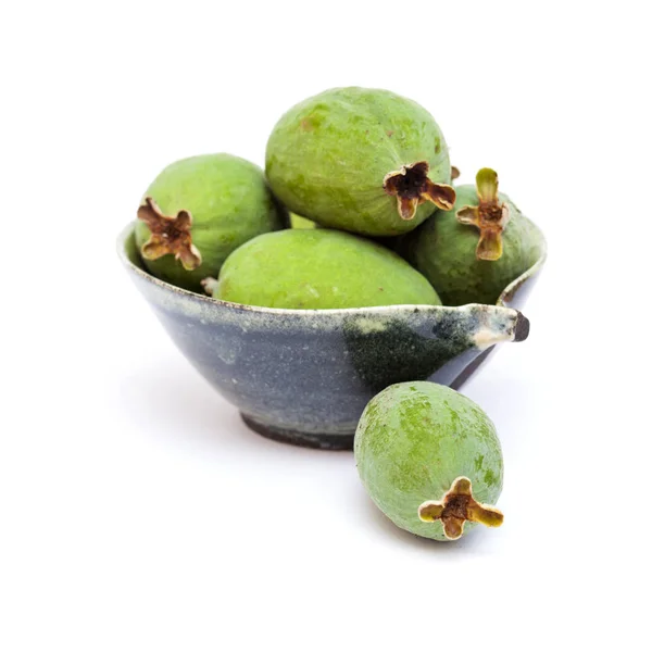 Owoców feijoa zielony — Zdjęcie stockowe