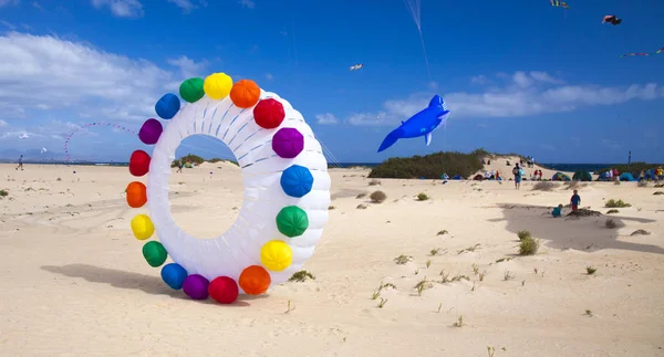 Drachenfest auf Fuerteventura — Stockfoto