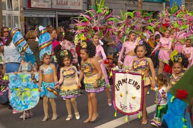 Las Palmas çocuklar karnaval geçit