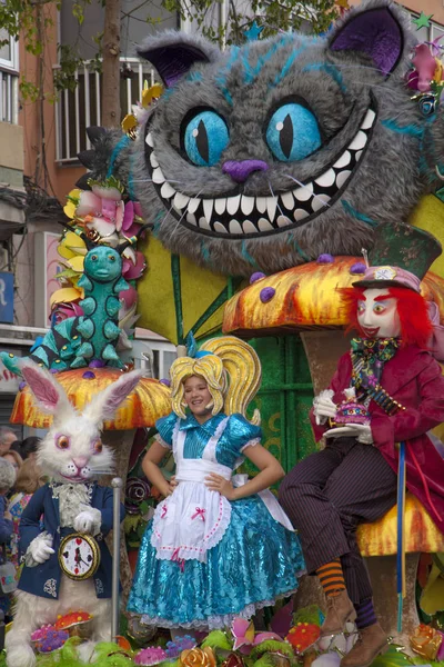 Las Palmas kinderen carnaval Parade — Stockfoto