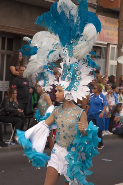 Λας Πάλμας Παιδική καρναβαλίστικη παρέλαση — Φωτογραφία Αρχείου