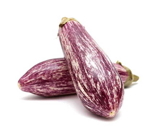 Randiga aubergine isolerade — Stockfoto