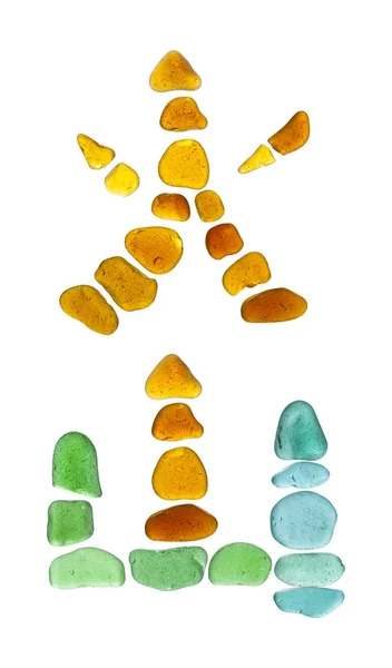 Sea glass pieces — Stock Photo, Image