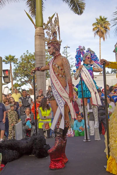 Las Palmas main Carnival parade — Stock Photo, Image