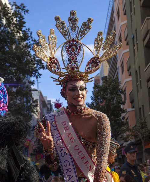 Desfile principal do carnaval de Las Palmas — Fotografia de Stock