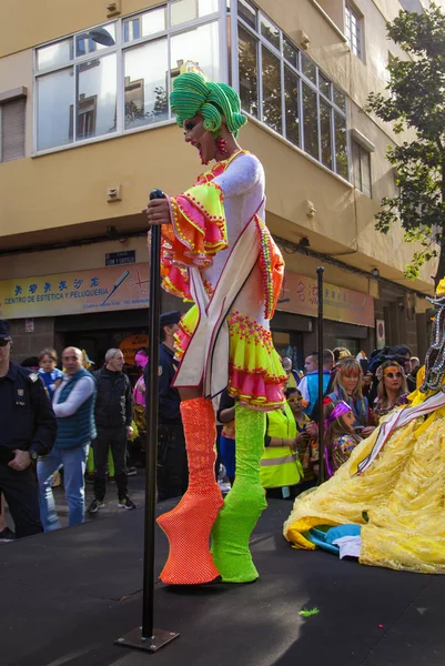 Desfile principal de carnaval de Las Palmas — Foto de Stock