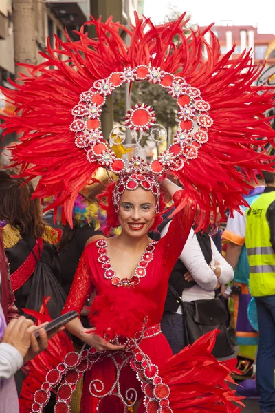 Las Palmas största karneval parad — Stockfoto