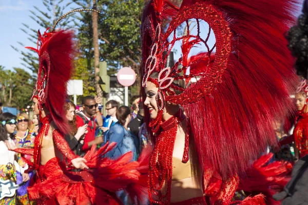 Las Palmas belangrijkste carnival parade — Stockfoto