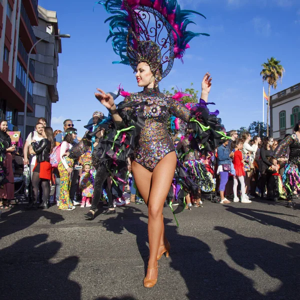 Desfile principal do carnaval de Las Palmas — Fotografia de Stock