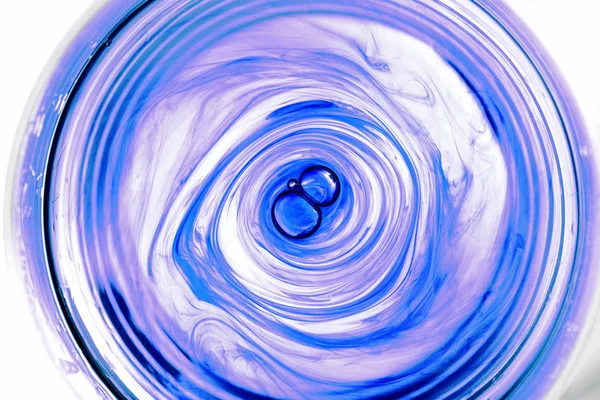 Encre dans l'eau spirale abstrait — Photo