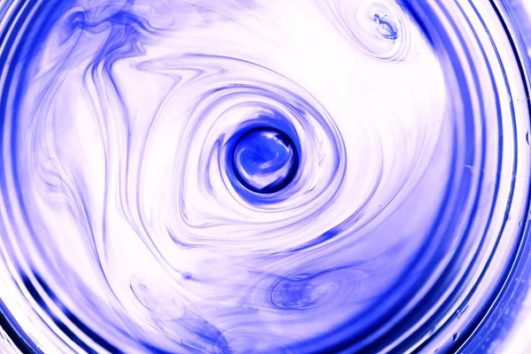 Tinta en espiral de agua abstracta — Foto de Stock