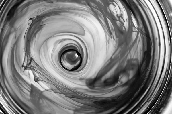 Inkoust v abstraktní spirála voda — Stock fotografie