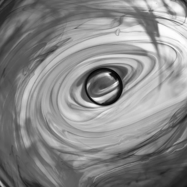 Atrament w wodzie spirala streszczenie — Zdjęcie stockowe