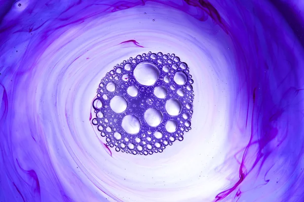 Bläck i vatten spiral abstrakt — Stockfoto