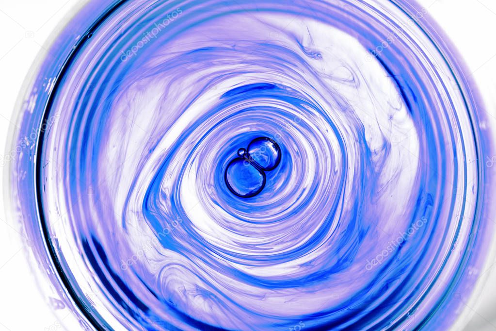ink in water spiral abstract